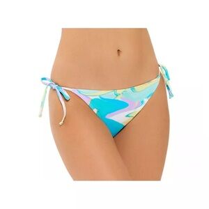 NWT Juniors’ Ninety-Nine Degrees Side Tie Hipster Swim Bottoms Size XXL‎
